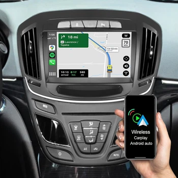 Штатна автомагнітола Junhua для Opel Insignia (2013-2016) / 9" / 2/32Гб / Android 11 / Apple CarPlay / Android Auto / Wi-Fi / Bluetooth / GPS / DAB+ / 2DIN Б/В