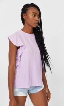 Блуза Stradivarius бузковий QKSOZ069 S
