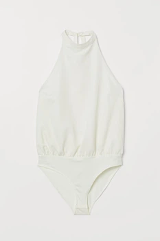 Боді H&M молочний KXUHS859 44