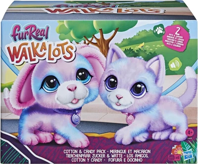 Интерактивный Гламурный щенок и котёнок на поводке furReal Walkalots Cotton Candy Pack Hasbro