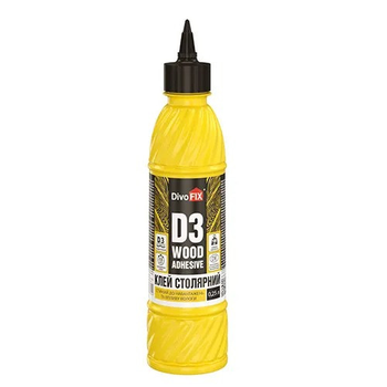 Клей ПВА D3 Столярный 0.5 кг DivoFix