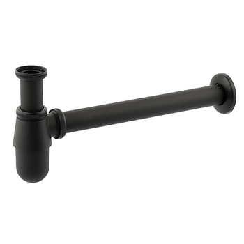 Сифон для раковини Champion SIPHON-01 BLACK без випуску (під донний клапан) без ревізії (Колір чорний) 1 1/4'' (AC3573) ( 29765 )