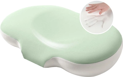 Подушка ортопедическая IDEIA CloudTherapy 65х40х10 см Анатомическая с эффектом памяти для сна на боку, спине и животе с наволочкой на молнии Мята (4820227288632)