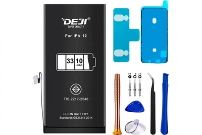 Усиленный аккумулятор DEJI (3310 mAh) для Apple iPhone 12 + набор инструментов High Copy