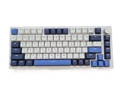 Бездротова (Bluetooth + 2,4G) механічна клавіатура AJAZZ AK75 Pro 78Key, RGB, УКР/АНГЛ, BLACK (AK75PROBL)