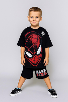 Комплект (футболка, шорти) Spider Man (Людина Павук) 104/110 см Разноцвет UE2406252