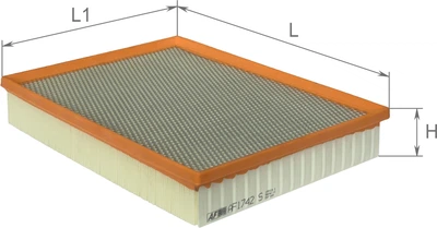 Фільтр повітряний Alpha filter Mercedes Benz Sprinter II 906 06- (AF1742s)