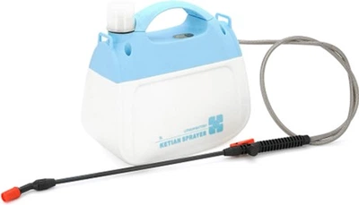 Аккумуляторный садовый опрыскиватель Voltronic KY-5L2600, 5 л, 2600 мА·ч, USB-зарядка, шланг 1.2 м, распылитель 35 см + переходник, 29х27 см (YT40140)