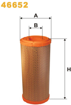 Фильтр воздушный WIX Filters Bobcat, Case-IH, Case, Claas, Deutz Fahr, Fiatagri, Huerlimann, John Deere, Landini, Massey Ferguson, Mccormick, New Holland, Renault Agriculture, Same (46652)