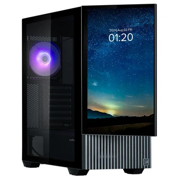 Корпус Zalman Z10 DS, без БП, 2xUSB3.0, 1хUSB Type-C, 2х120мм, 1x120мм ARGB, TG Side Panel, ATX, Mon