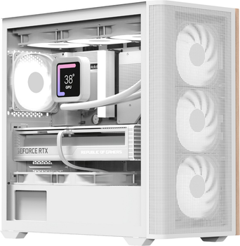 Корпус Aerocool D301A-G-WT-v2 (ACCS-DS03043.21) White