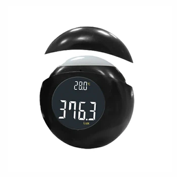 Круглый люксметр FLUS MT-92 (0~200 kLux) с цветным дисплеем и магнитом