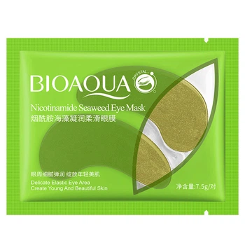 Гидрогелевые патчи под глаза c ниацинамидом и водорослями мозуку Bioaqua Nicotinamide Seaweed Eye Mask 7,5г
