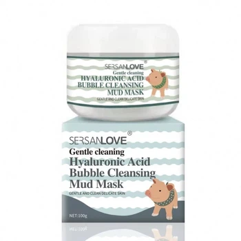 Кислородная пузырьковая маска с гиалуроновой кислотой Sersanlove Hyaluronic Acid Bubble Cleansing Mud Mask