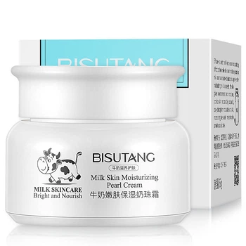 Увлажняющий крем для лица с жемчугом Bisutang Milk Skin Moisturizing Pearl Cream 50гр