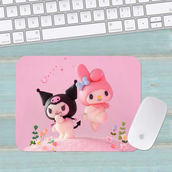 Коврик для мыши Хеллоу Китти Куроми Kuromi Hello Kitty средний 006 (290х250х3мм)