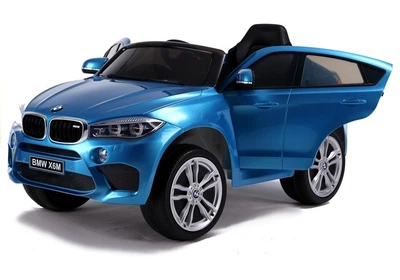 Samochód elektryczny dla dzieci Lean Toys BMW X6 lakierowany Niebieski (5902808157045)