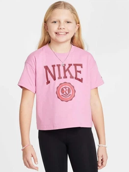 Koszulka młodzieżowa dziewczęca Nike G Nsw Tee Graphic Star HM6303-646 137-147 M Różowa (197602723120)
