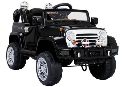 Електромобіль для дітей Lean Toys Jeep JJ245 Чорний (5907625581875)