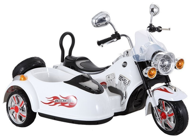 Motocykl elektryczny dla dzieci Lean Toys SX138 Biały (5908275994008)