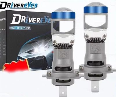Мини LED лампа H7 Линза светодиодная Правильный пучок света с обманкой Drivereyes 1шт