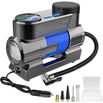 Портативный автомобильный воздушный компрессор Air Pump AND 25521-3 Компактный насос 12 В с цифровым дисплеем