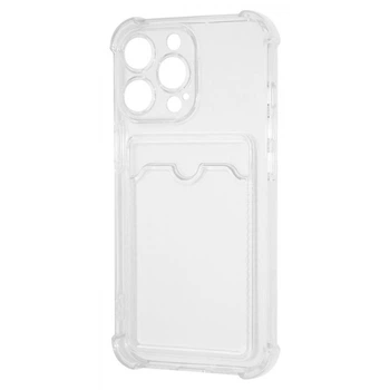 Чехол с отсеком для карт Wave Pocket Case для Apple iPhone 14 Pro Clear