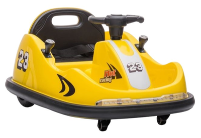 Карт на акумуляторі для дітей Lean Toys GTS1166 Жовтий (5904204755627)