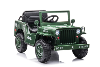 Samochód elektryczny dla dzieci Lean Toys JH-103 4x4 Wojskowa zieleń 14972 (5905515354516)