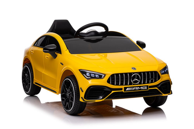 Samochód elektryczny dla dzieci Lean Toys Mercedes CLA 45s AMG 4x4 Żółty (5905991011590)