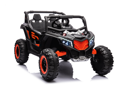 Samochód elektryczny dla dzieci Lean Toys Buggy UTV NEL-901 4x4 Czarny (5905991013051)