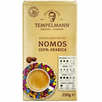 Кава мелена Tempelmann Nomos 100% Arabica 250 г