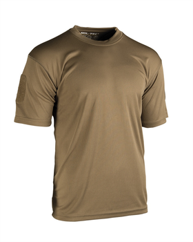 Футболка Mil-Tec швидкосохнуча XL Quick Dry T-shirt Coyote (11081019-905-XL)