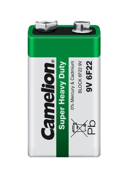 Батарейка Camelion 6F22 / Shrink Green (6F22-SP1G)