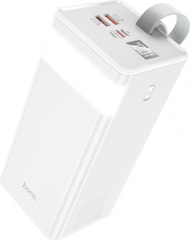 Повербанк с быстрой зарядкой Hoco J86A 22.5W 50000mAh белый