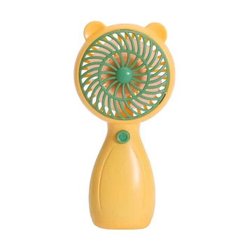 Портативний ручний вентилятор Handy Mini Fan JX-998 на акумуляторі з ручкою міні ветродуйка 2,5Вт Жовтий