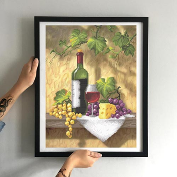 Набір для вишивання хрестиком Виноград и вино 41,6 х 32,5 см