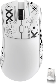 Мышь беспроводная игровая ATTACK SHARK R1 Белый/White