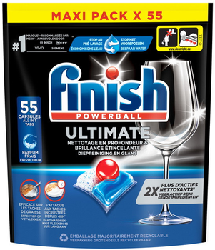 Засіб Finish Powerball Ultimate 55 капсул для посудомийних машин