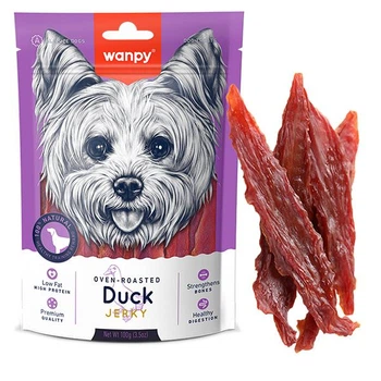 Лакомство для собак Wanpy Duck Jerky вяленое филе утки 100 г (6927749820048)