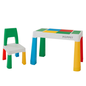 Детский столик со стульчиком POPPET Колор Грин 5 в 1 (PP-002G)