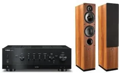 Yamaha R-N800A (черный) + Indiana Line Tesi 561 (орех) комплект