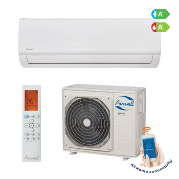 Кондиционер инверторный Airwell HDLA-035N Smart, 12 000BTU охлаждение, 35 м², 540 м³/ч, 13 000 BTU обогрев, A++, тихий 55 дБ