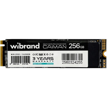 SSD диск Wibrand Caiman 256GB M.2 NVMe (WIM.2SSD/CA256GB)