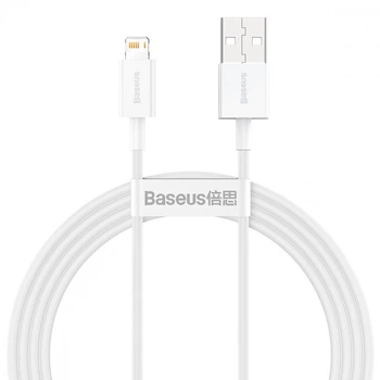 Зарядний кабель Baseus Superior Series Lightning 2.4A 1.5m White (CALYS-B02)