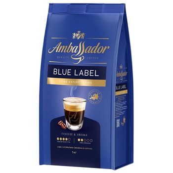 Кофе зерновой Ambassador Blue Label 1 кг