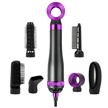 Фен-щетка HA61 HAIRE DRYER 6 в 1 с насадками, ионизацией и защитой от перегрева, мощность 1300 Вт