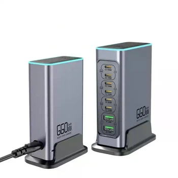 Зарядное устройство Bowlfull 660W 8в1 6хType-C|4xUSB
