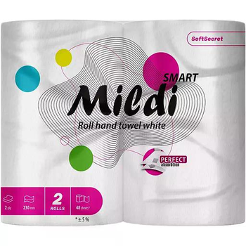Бумажные полотенца Mildi Smart 2 слоя 56 отрывов 2 шт.