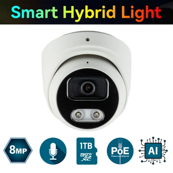 IP-відеокамера 8 Мп SEVEN IP-7218PA-DL white 2,8 мм з розумним подвійним підсвічуванням